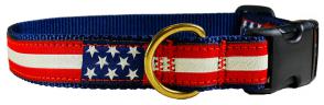 Retro U.S. Flag - Ribbon Dog Collar