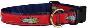 Hopkins Fish (Red) - Ribbon Dog Collar