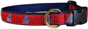 One Design (Red) - Ribbon Dog Collar