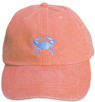 Baseball Hat - Light Blue Crab on Coral