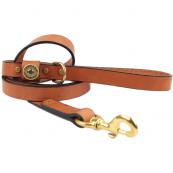 Leather Dog Leash - London Tan