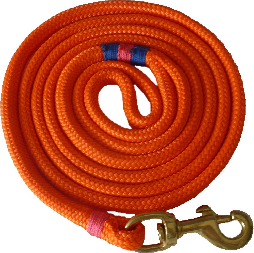 Nautical Rope Dog Leash - Orange