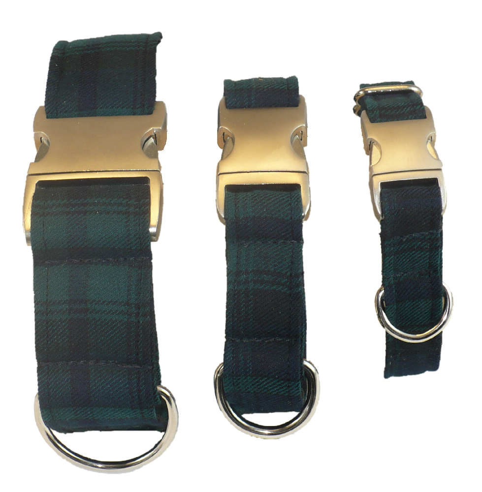 Tartan Dog Collar - Black Watch