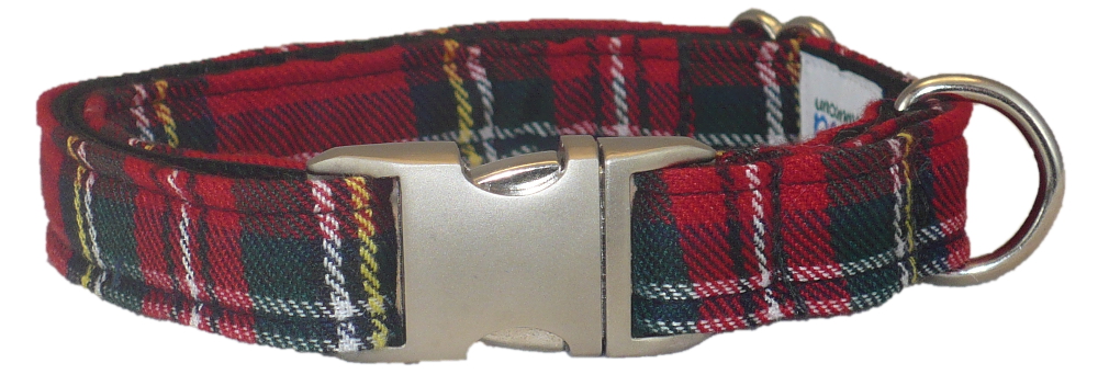 Menzies tartan black and white scottish dog collar or lead or complete set
