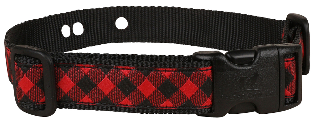 Buffalo Plaid Underground Fence Dog Collar - 1-inch