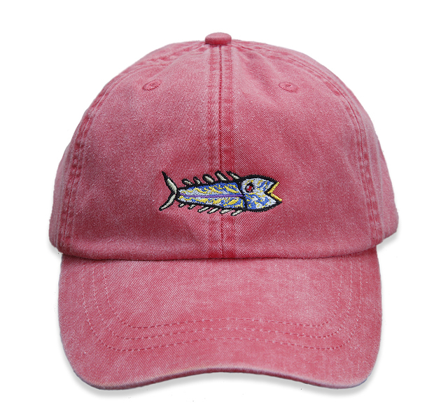 Baseball Hat - Hopkins Fish On Poppy