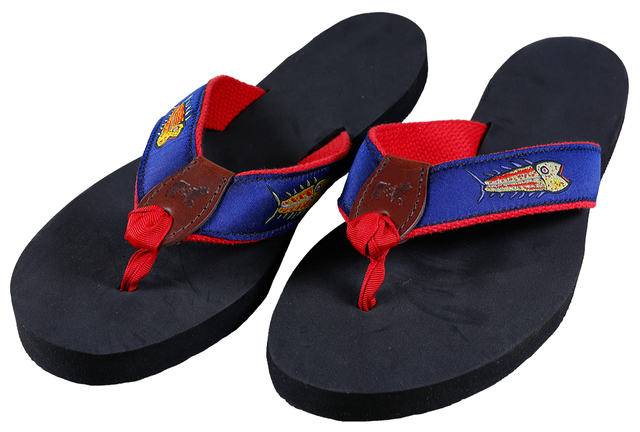 fish flops blue