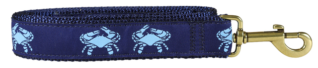 bc-ribbon-dog-leash-blue-crab-1-25-inch