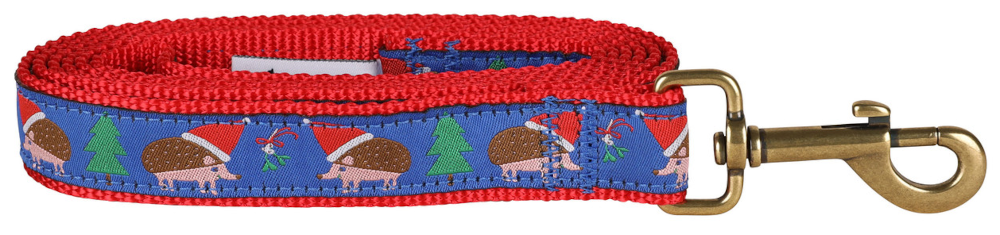 bc-ribbon-dog-leash-holiday-hedgehog-1-inch