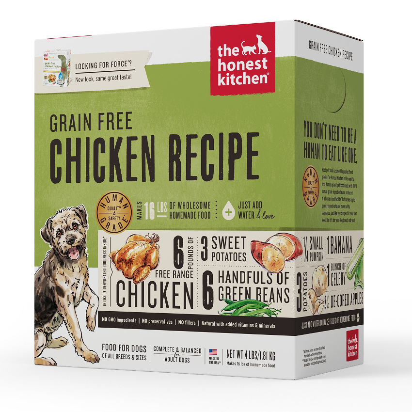 Honest Kitchen Dehydrated Dog Food Force Grain Free Chicken 1 