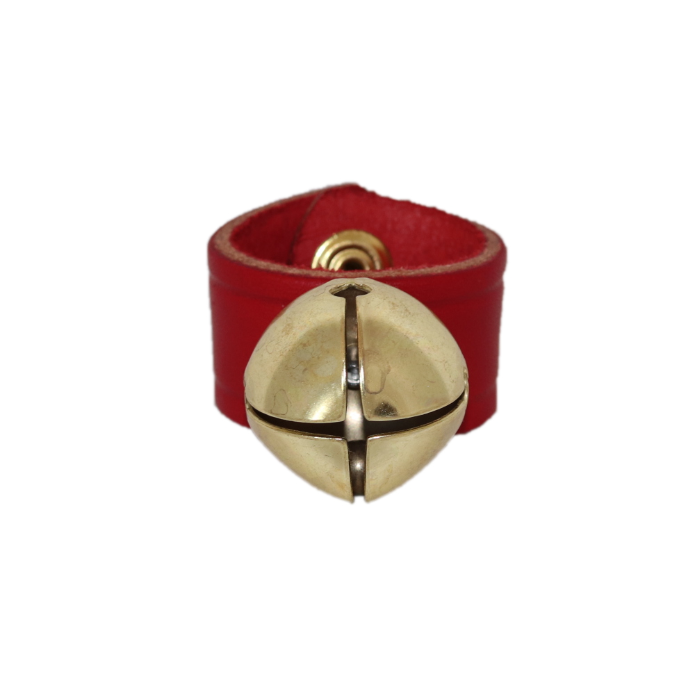 Dog Collar Bell - Leather and Brass
