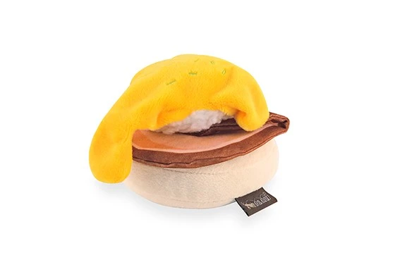 1 Simulated Croissant Plush Squeaky Cat And Dog Toy