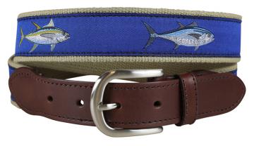 Belt - Leather Tab - Bluefin & Yellowfin Tuna