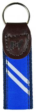 Key Fob - Collegiate Stripe - Blue & White