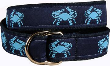 Belt - D-Ring  - Crab - Blue & Navy