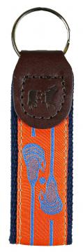 Key Fob - Lacrosse - Orange