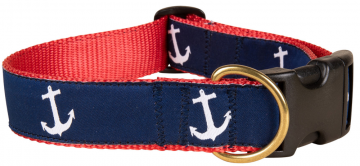 bc-ribbon-dog-collar-white-anchor-on-navy-blue-1_25-inch