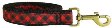 bc-ribbon-dog-leash-buffalo-plaid-1-inch