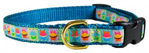 Cupcakes - 5/8-inch Ribbon Dog Collar