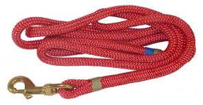 Nautical Rope Dog Leash - Red