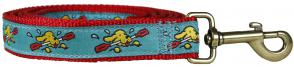 Doggie Paddle - 1-inch Ribbon Dog Leash