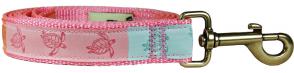 Sea Turtles - 1-inch Ribbon Dog Leash