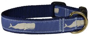 Moby Whale (Blue) - Ribbon Dog Collar