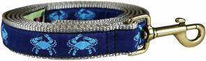 Crabs (Blue) - Ribbon Dog Leash