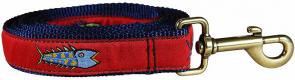 Hopkins Fish (Red) - Ribbon Dog Leash