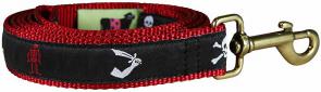 Pirate (Black) - Ribbon Dog Leash