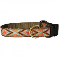 Southwest (Burnt Orange) - 1-inch Ribbon Dog Collar
