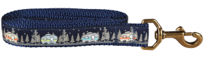 Vintage Campers - 1-inch Ribbon Dog Leash