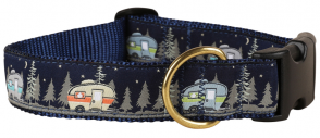 Vintage Campers - 1.25-inch Ribbon Dog Collar