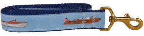 Classic Lake Boats - 1.25-inch Ribbon Dog Leash