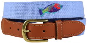 Belt - Bermuda Embroidered  - Parrot Fish