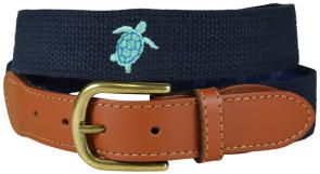 Belt - Bermuda Embroidered  - Sea Turtles