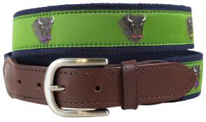 Belt - Leather Tab - Buffalo in Bow Ties