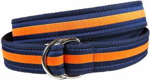 Classic Stripe D-Ring - Orange & Navy