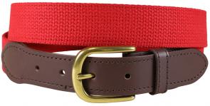 Belt - Cotton Webbing - Red