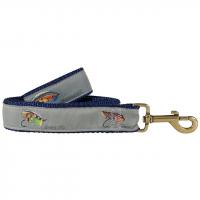 Megan Boyd Flies (Blue) - Ribbon Dog Leash 1.25 inch