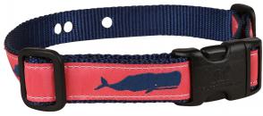 Moby Whale Underground Fence Dog Collar - Coral - 1-inch
