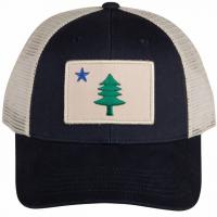 Baseball Hat - Original Maine Flag Patch Trucker Hat