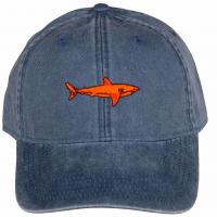 Baseball Hat - Shark - Washed Navy