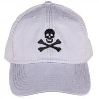 Baseball Hat - Skull & Bones - Grey