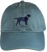 Baseball Hat - Dark Blue Lab on Blue Slate