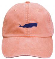 Baseball Hat - Dark Blue Whale on Coral