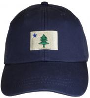 Baseball Hat - Maine Flag on Navy Blue