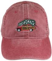 Baseball Hat - Woodie and Tree on Poppy