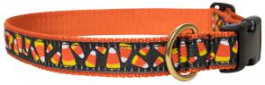 Candy Corn - 1-inch Ribbon Dog Collar