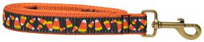 Candy Corn - 1-inch Ribbon Dog Leash